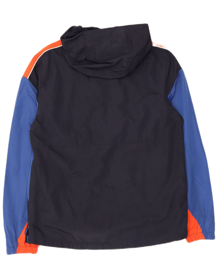 Ανδρικό μπουφάν Anorak SUPERDRY με κουκούλα UK 38 Medium Navy Blue Colourblock