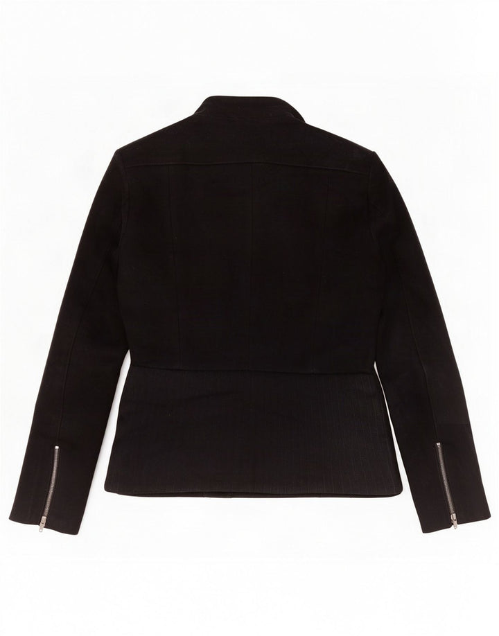 Reiss Γυναικείο Biker Jacket UK 10 Small Black Wool