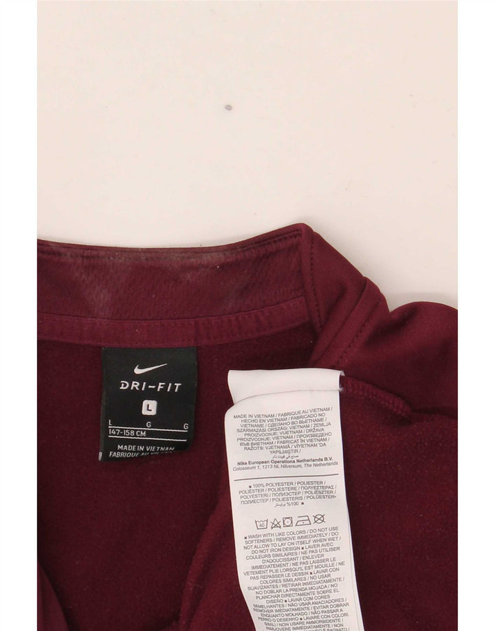 Nike Boys Dri Fit Graphic πουλόβερ αθλητική φόρμα 12-13 ετών Large Burgundy