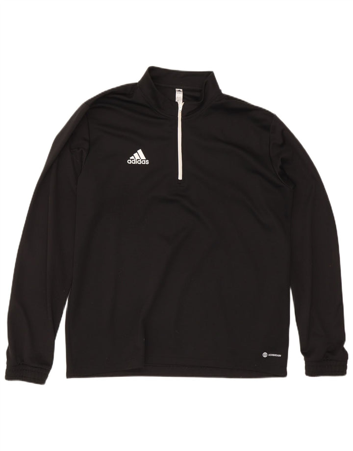 Adidas Ανδρική φόρμα πουλόβερ με φερμουάρ Aeroready Top XL Μαύρο Πολυεστέρας