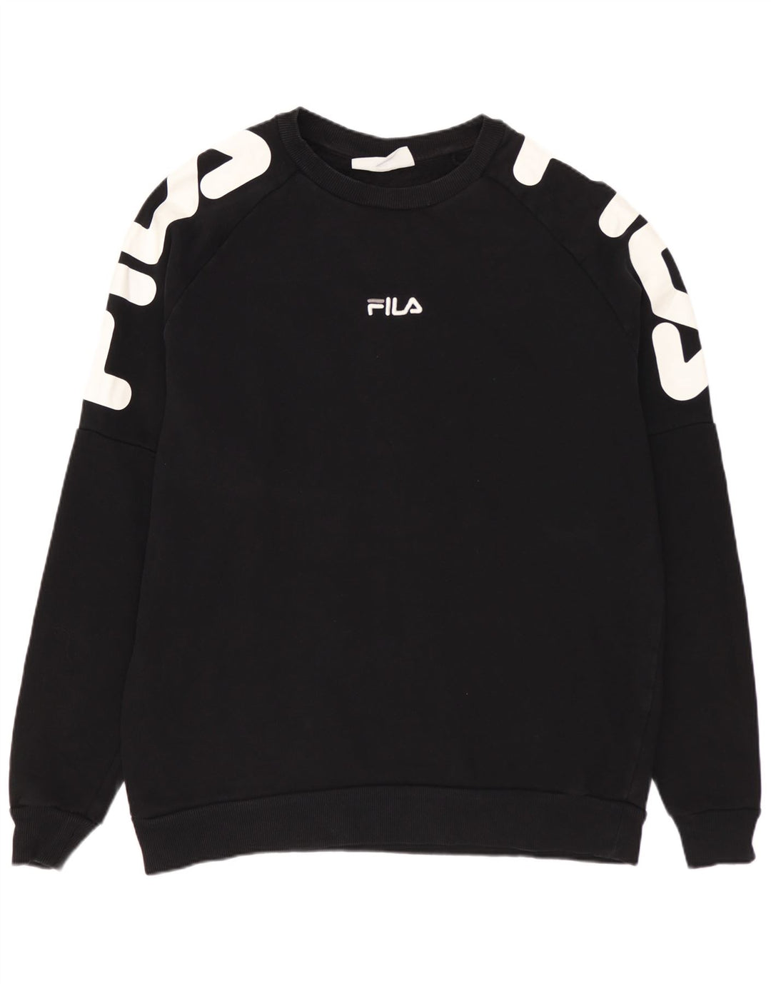 Ανδρικό γραφικό φούτερ FILA Jumper XL Μαύρο βαμβακερό