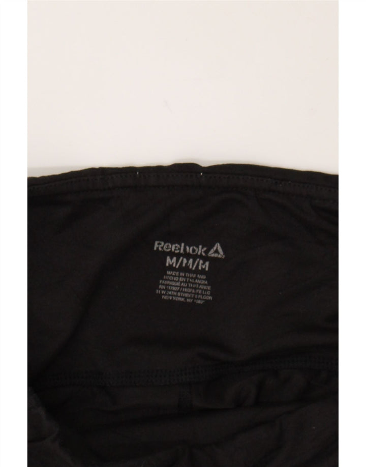 REEBOK Womens Leggings UK 12 Medium Black Vintage Reebok and Second-Hand Reebok from Messina Hembry 