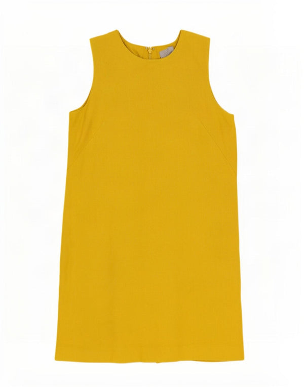 Cos Womens Sleeveless Shift Dress IT 42 Medium Yellow