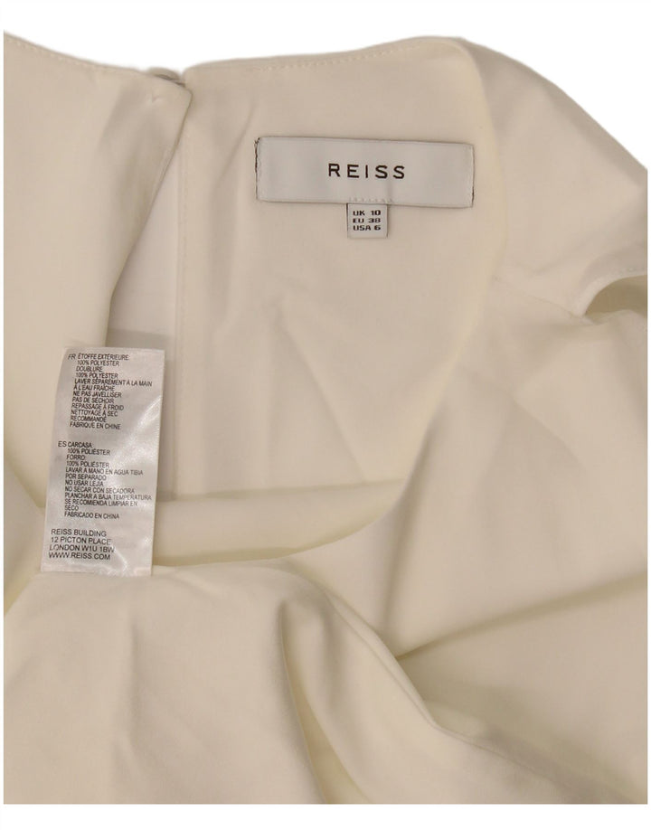 Reiss Γυναικείο φόρεμα A-Line UK 10 Small Off White Polyester