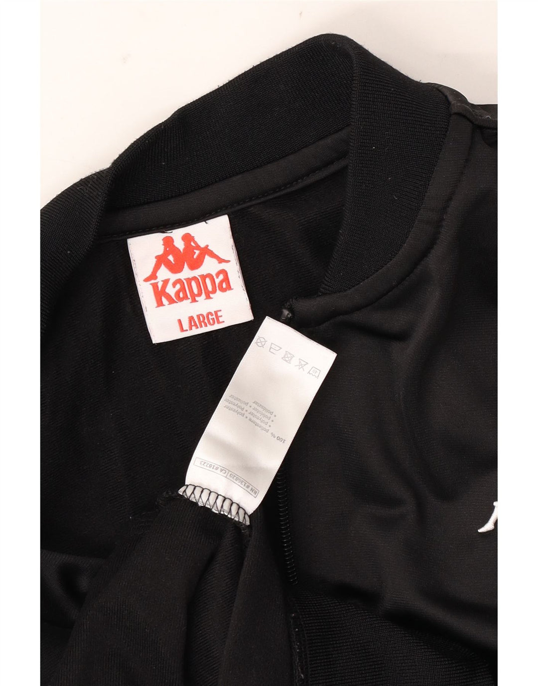Ανδρική φόρμα γραφική Kappa Top Jacket Large Black Polyester