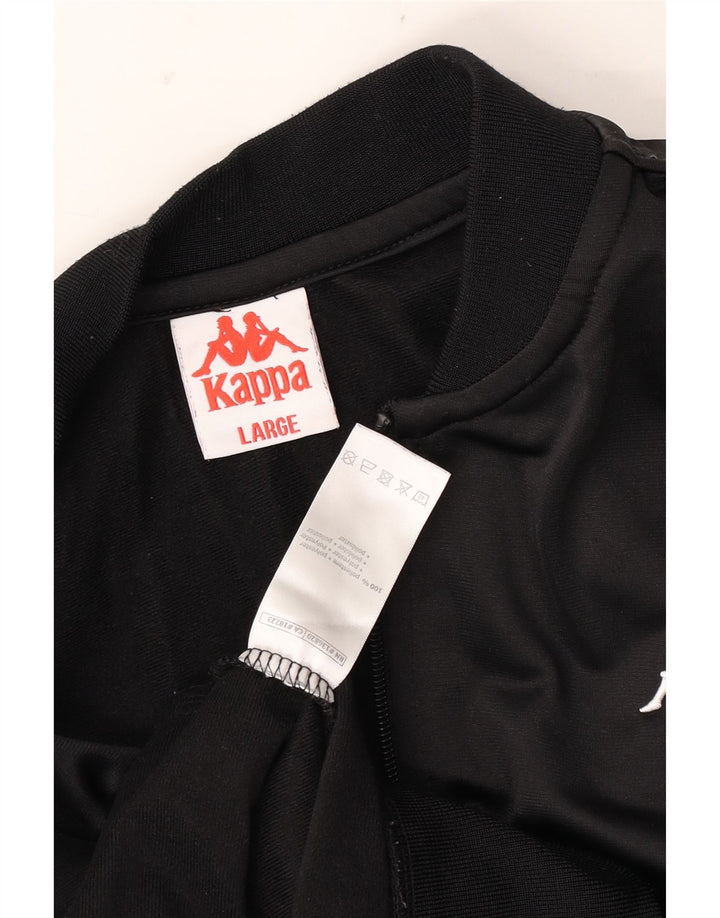 Ανδρική φόρμα γραφική Kappa Top Jacket Large Black Polyester