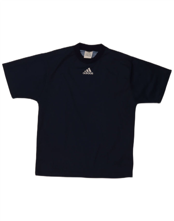 Ανδρικό γραφικό T-Shirt Adidas Top Small Navy Blue Polyester