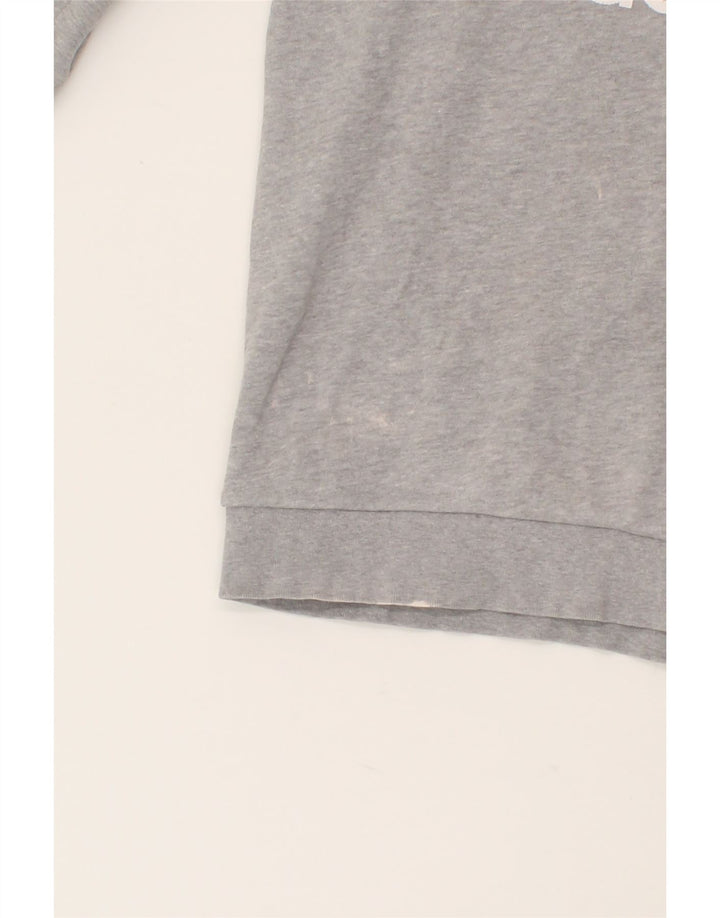 ADIDAS Mens Graphic Sweatshirt Jumper Small Grey Cotton Vintage Adidas and Second-Hand Adidas from Messina Hembry 