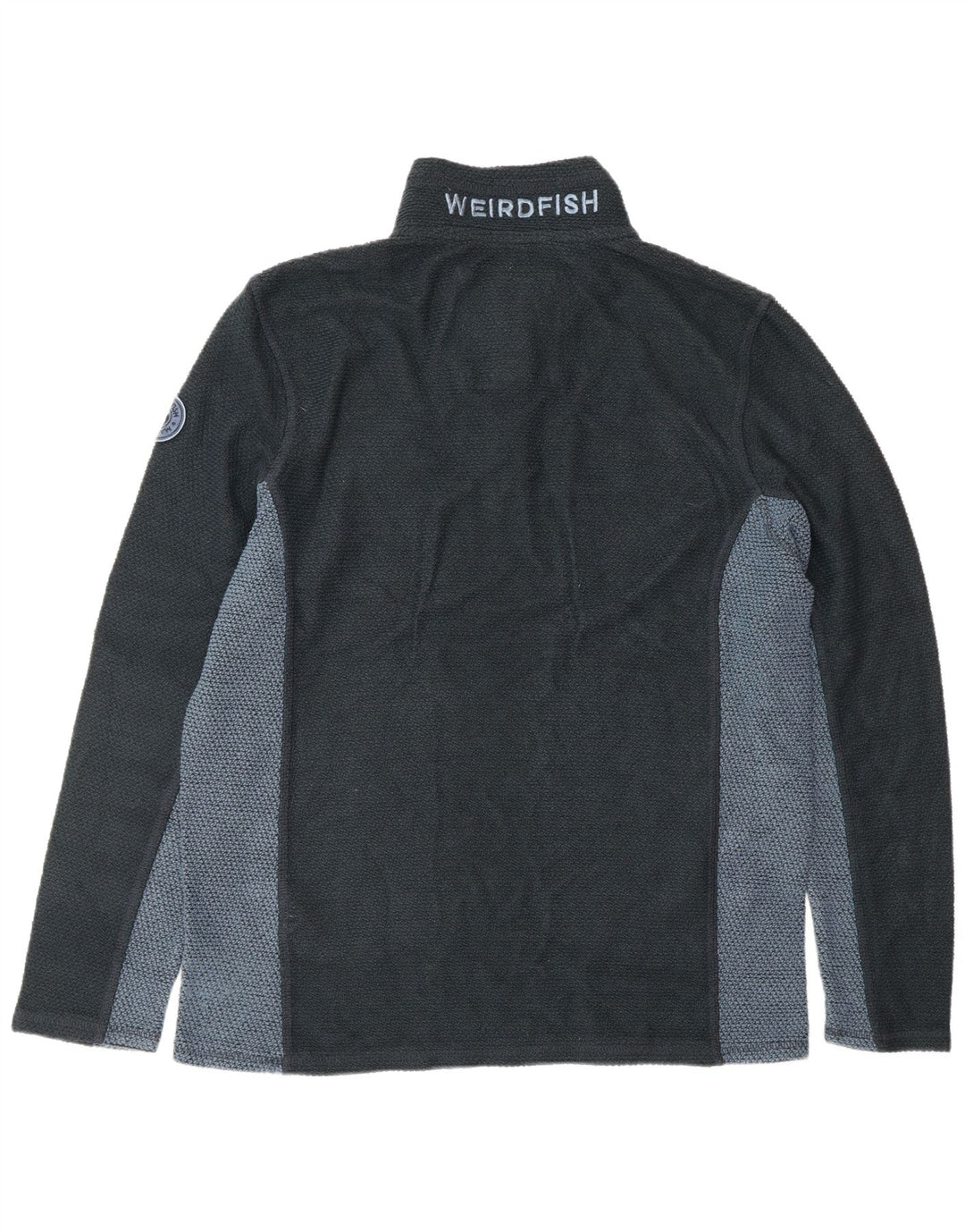 WEIRD FISH Ανδρικό φούτερ με φερμουάρ Jumper XL Navy Blue Colourblock