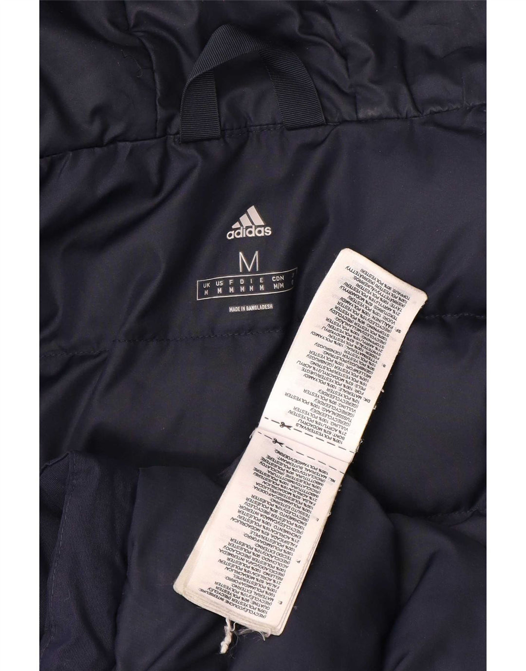Ανδρικό τζάκετ με κουκούλα Adidas UK 38 Medium Navy Blue Polyamide