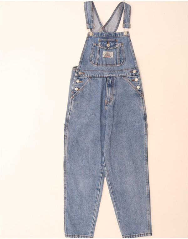Express Girls Dungarees Tapered Jeans 11-12 Years Blue Cotton
