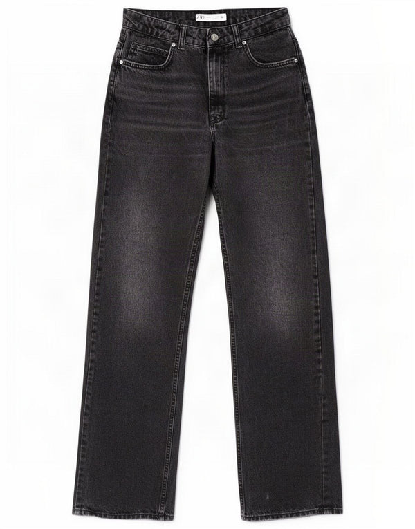 Zara Γυναικείο ίσιο τζιν EU 38 Small W28 L31 Μαύρο