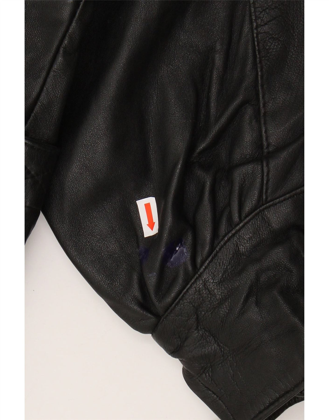 Γυναικείο δερμάτινο μπουφάν VINTAGE Oversized EU 36 Small Black Leather