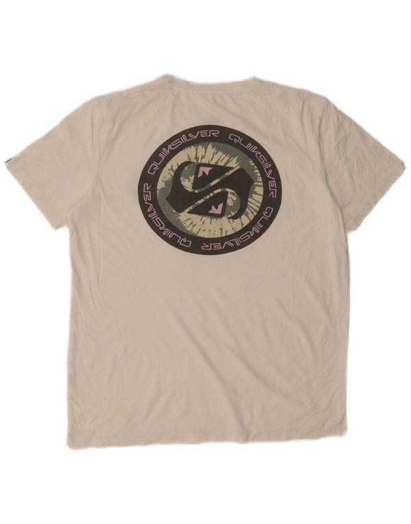 Ανδρικό γραφικό μπλουζάκι Quiksilver Regular Fit Top Medium White