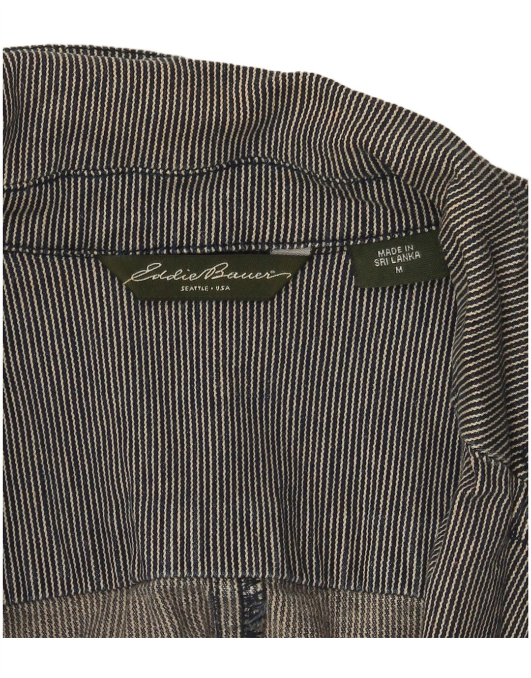 EDDIE BAUER Γυναικείο σακάκι με 2 κουμπιά σακάκι UK 12 μεσαίου γκρι ρίγες