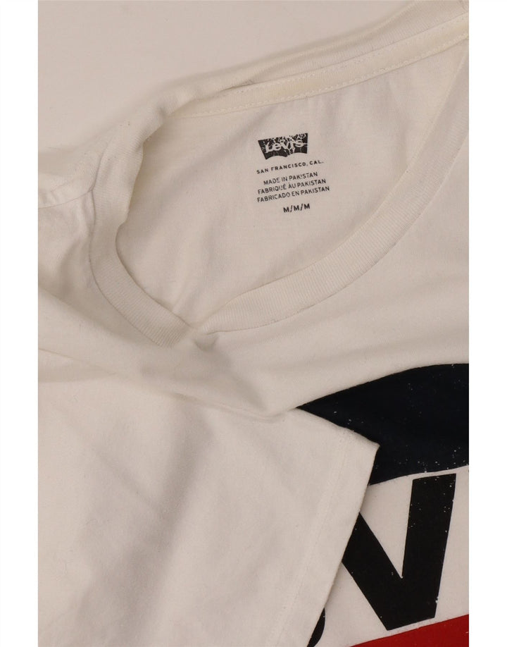 Ανδρικό γραφικό T-shirt Levi's Top Medium White
