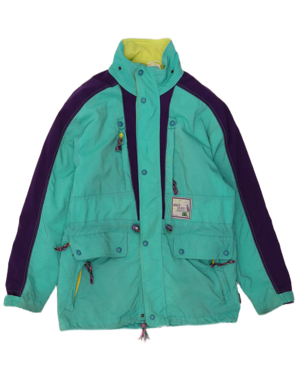 Ανδρικό μπουφάν σκι με κουκούλα Great Escapes IT 48 Medium Green Colourblock