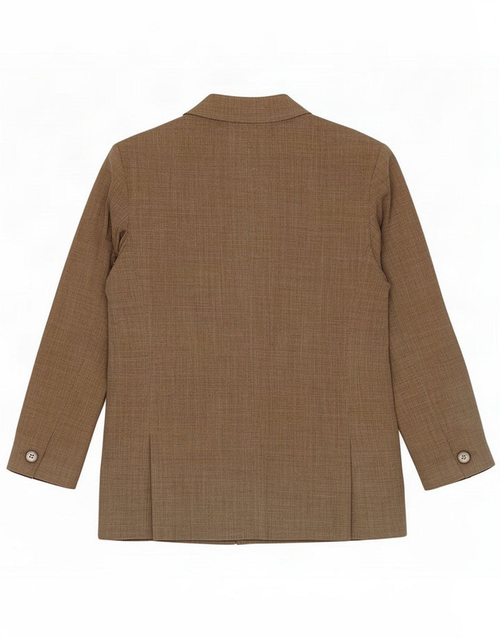 Max Mara γυναικείο διπλό μπουφάν σακάκι UK 16 Large Khaki Virgin Wool