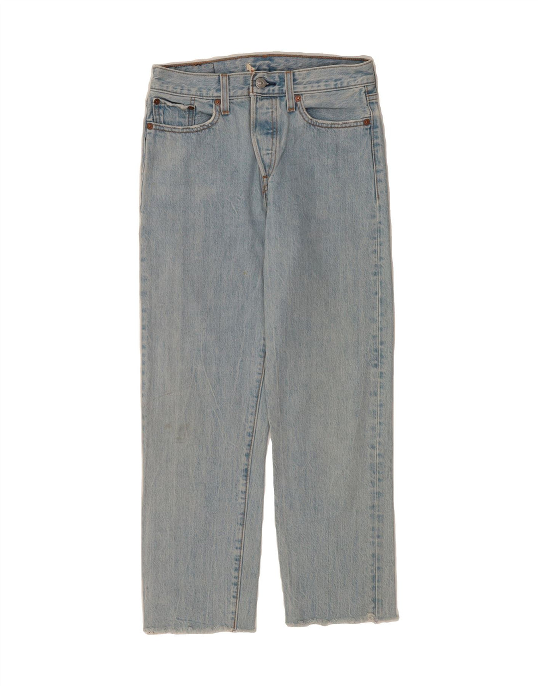 LEVI'S Womens Straight Jeans W26 L25 Blue Cotton Vintage Levi's and Second-Hand Levi's from Messina Hembry 