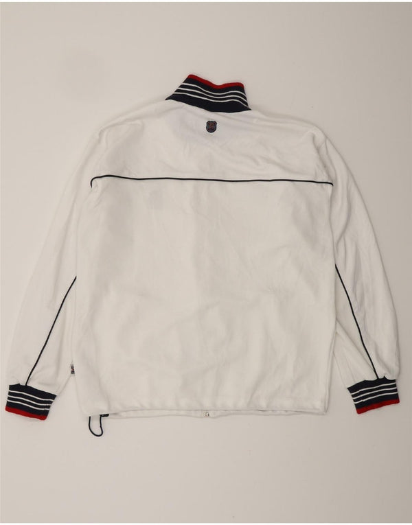 Diadora Ανδρικό Bomber Jacket UK 40 Large White Polyester