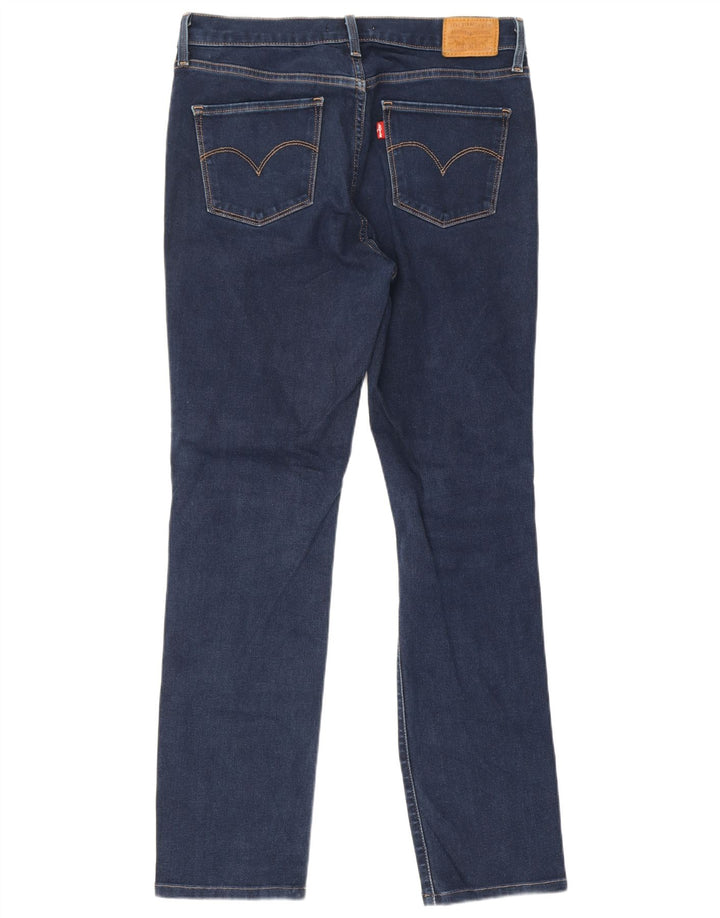 Levi's Womens 312 Shaping Slim Jeans W30 L28 Navy Blue Cotton