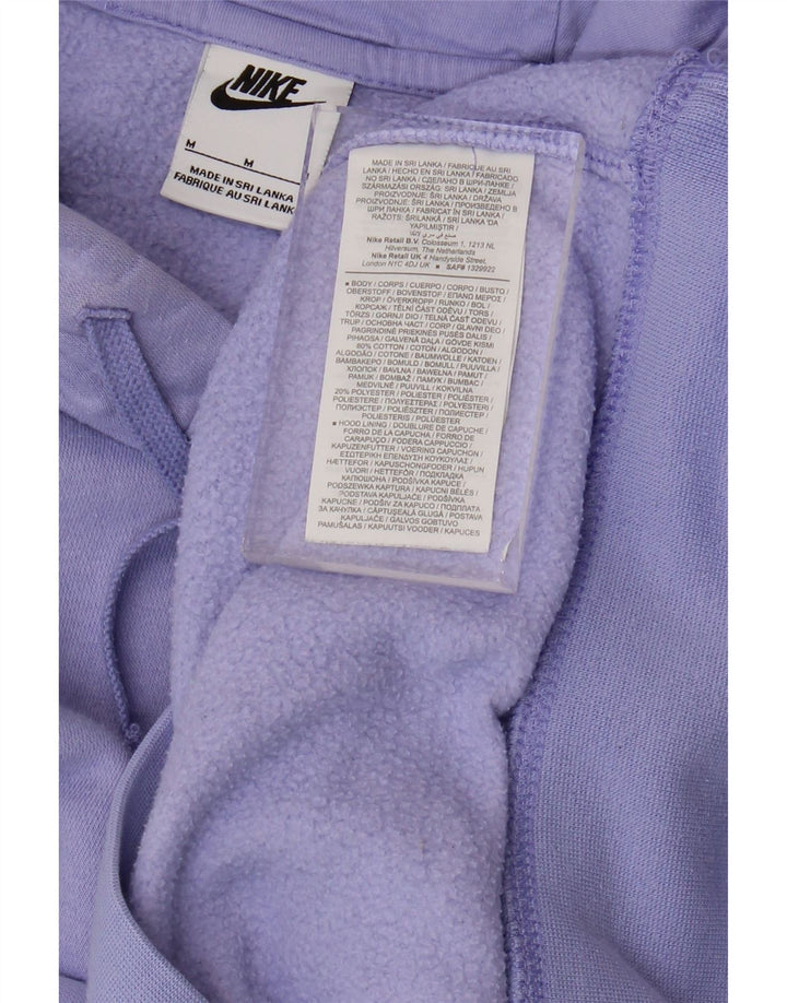 Ανδρικό μπλουζάκι με κουκούλα NIKE, μεσαίο μωβ βαμβακερό