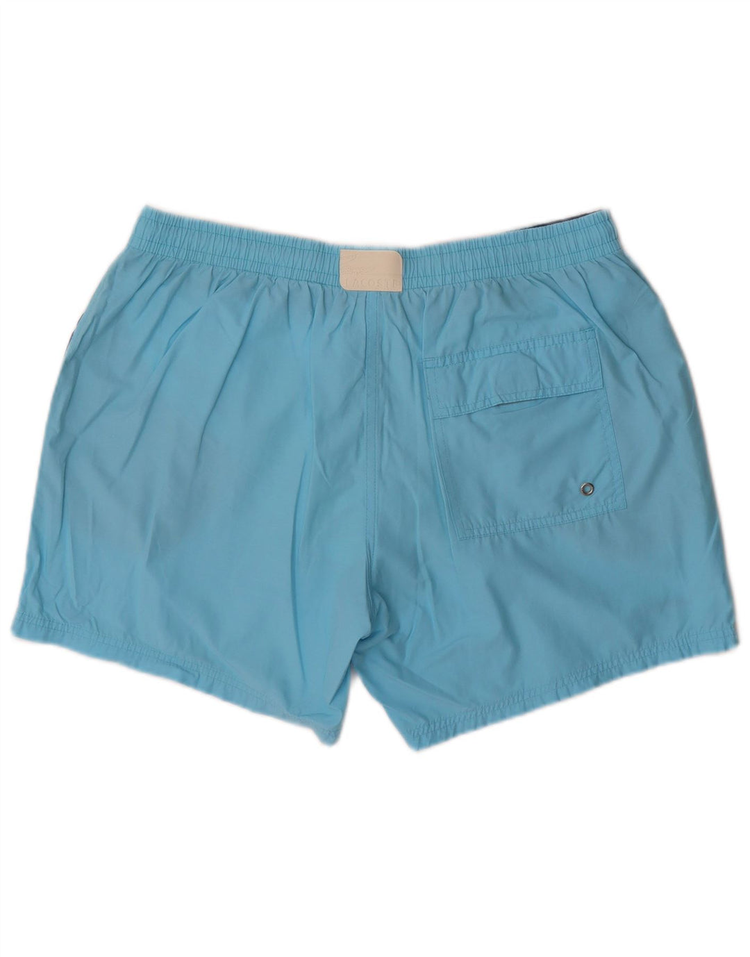 Ανδρικό σορτς κολύμβησης Lacoste νούμερο 7 2XL Μπλε βαμβακερό