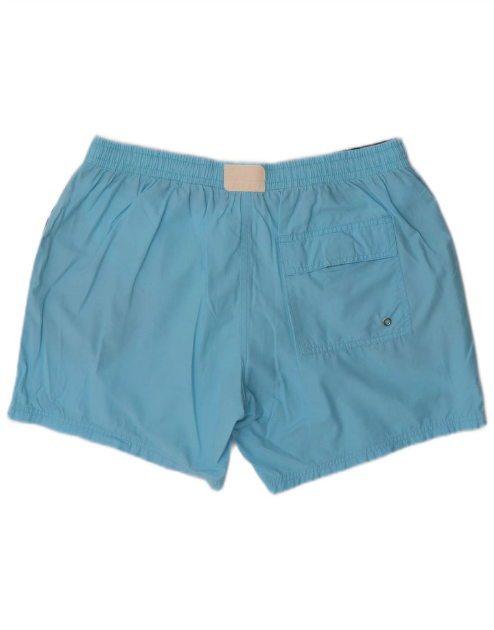Ανδρικό σορτς κολύμβησης Lacoste νούμερο 7 2XL Μπλε βαμβακερό