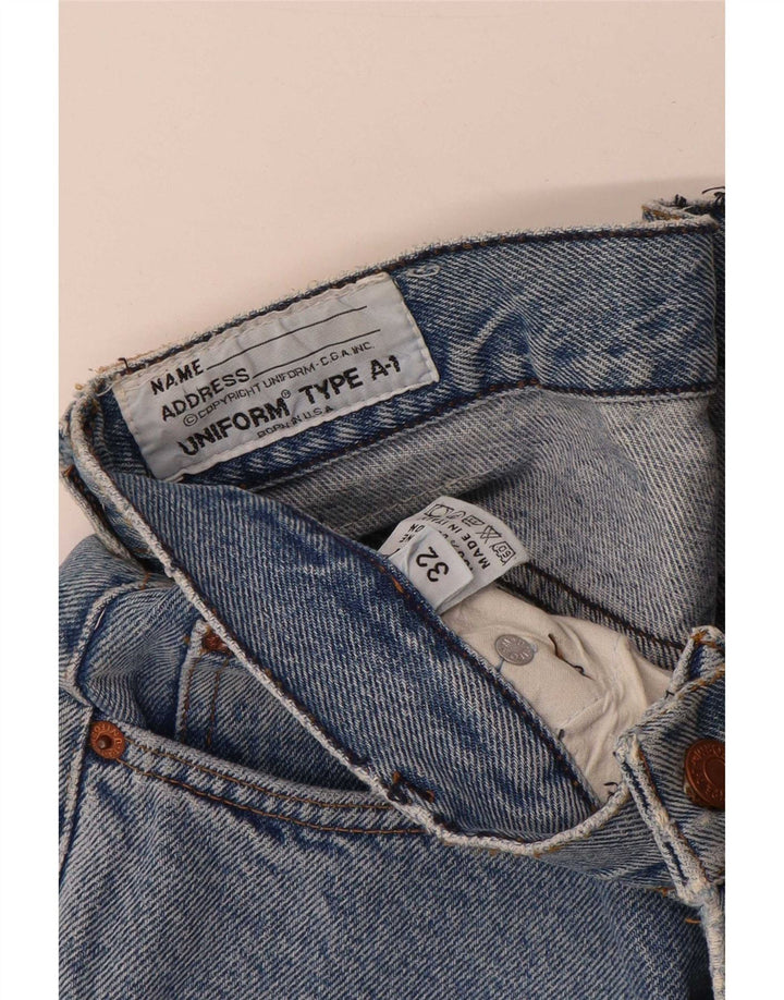 Uniform Ανδρικό κωνικό τζιν W32 L28 Μπλε βαμβακερό