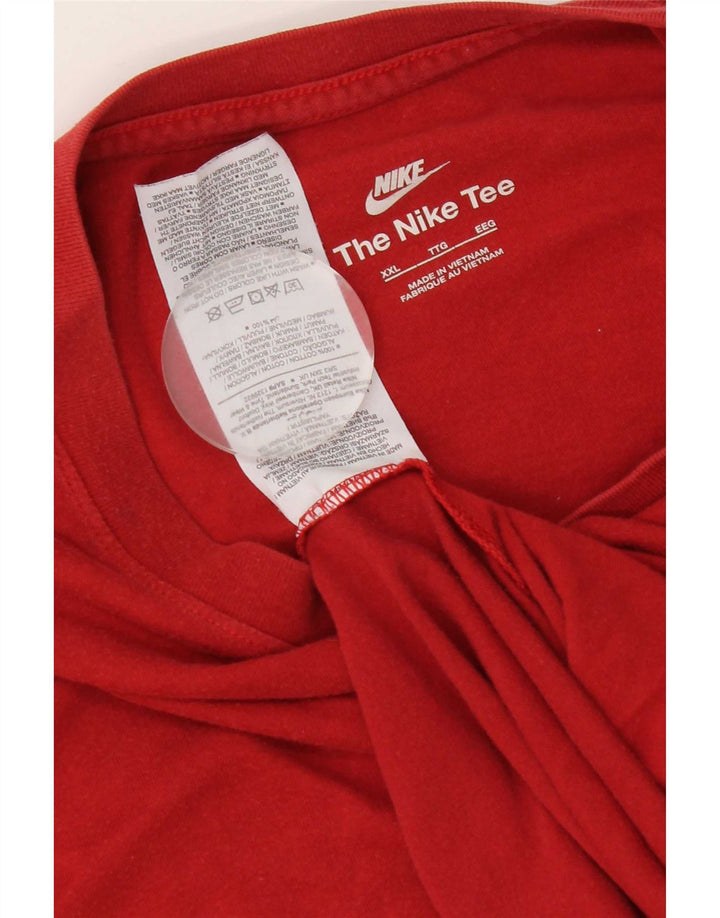 Ανδρικό T-Shirt Nike Top 2XL, κόκκινο βαμβακερό