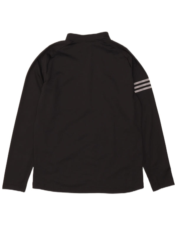 Ανδρική φόρμα πουλόβερ με φερμουάρ Adidas Top Medium Black Colourblock