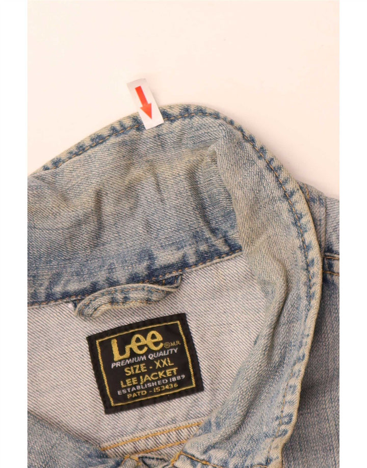 Lee Ανδρικό Τζιν Μπουφάν UK 44 2XL Μπλε Βαμβακερό