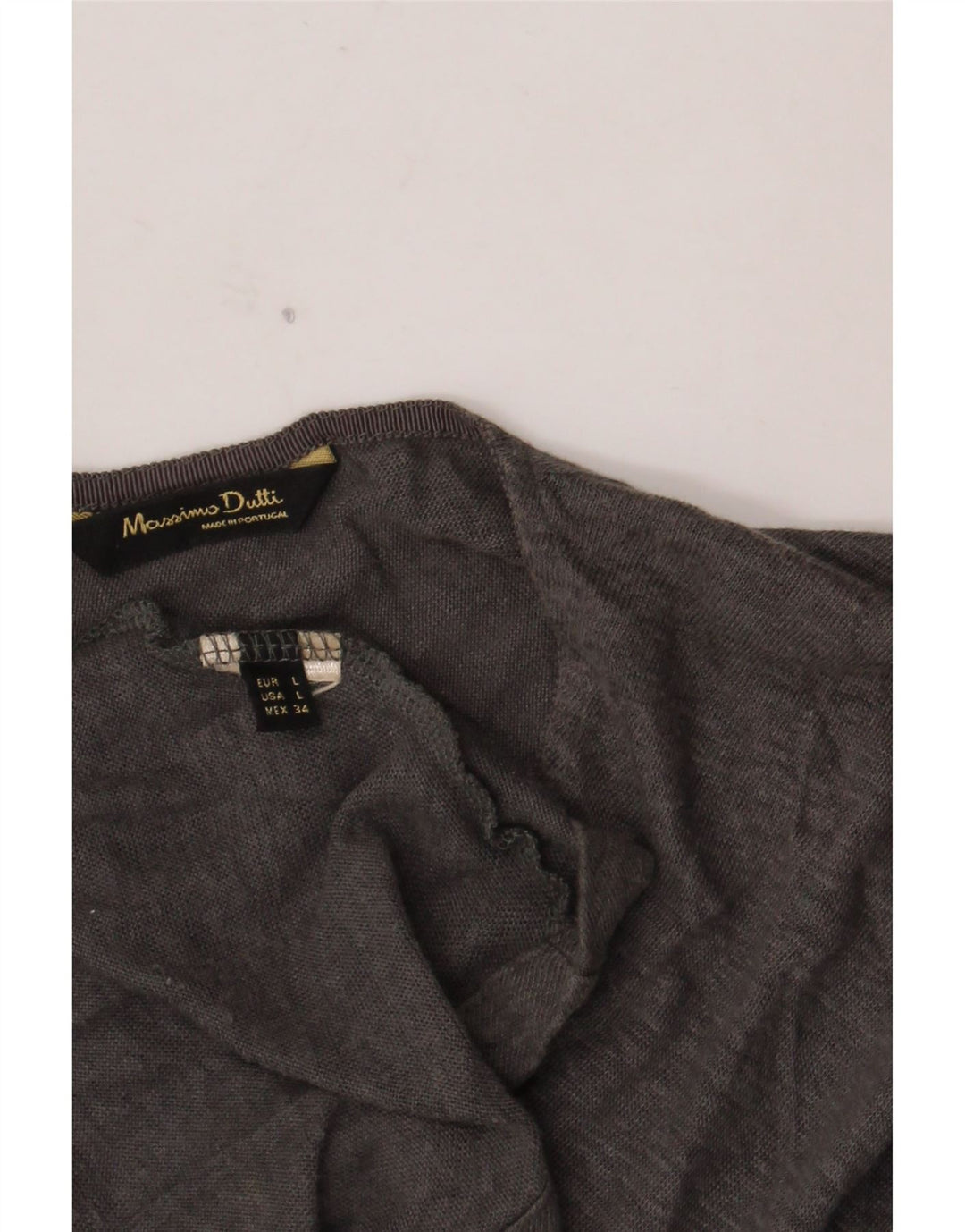 Massimo Dutti Γυναικεία Μπλούζα Τοπ UK 16 Large Grey