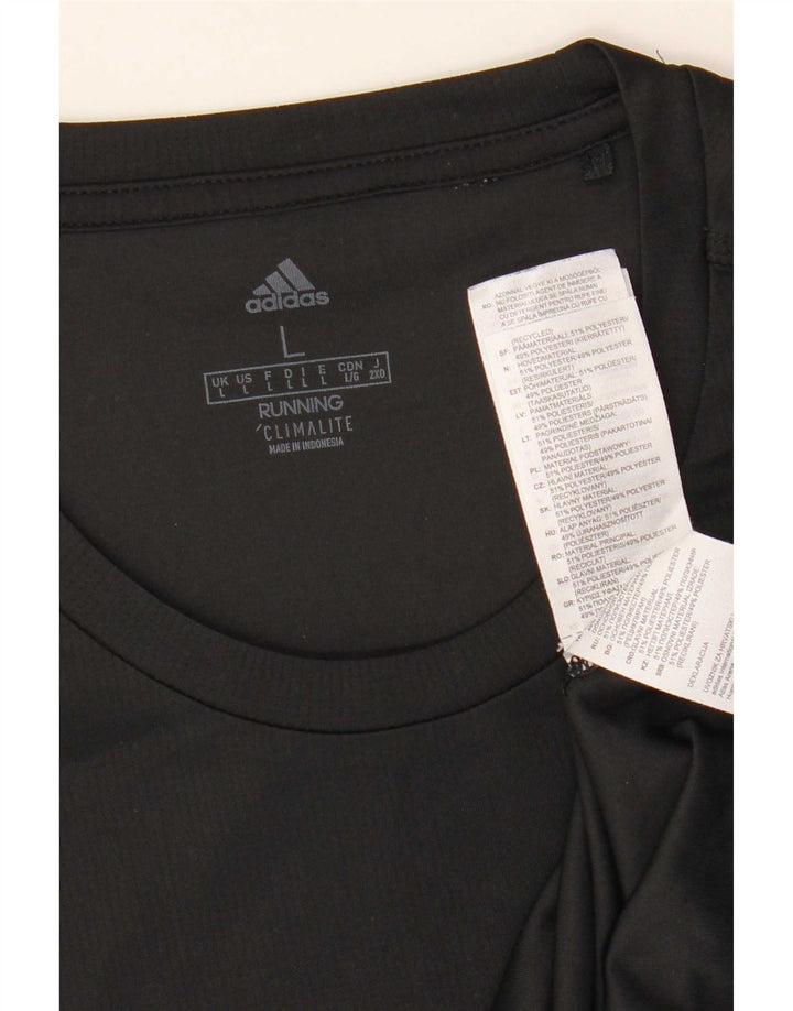 Adidas Ανδρικό T-Shirt Climalite Top Large Μαύρο Πολυεστέρας