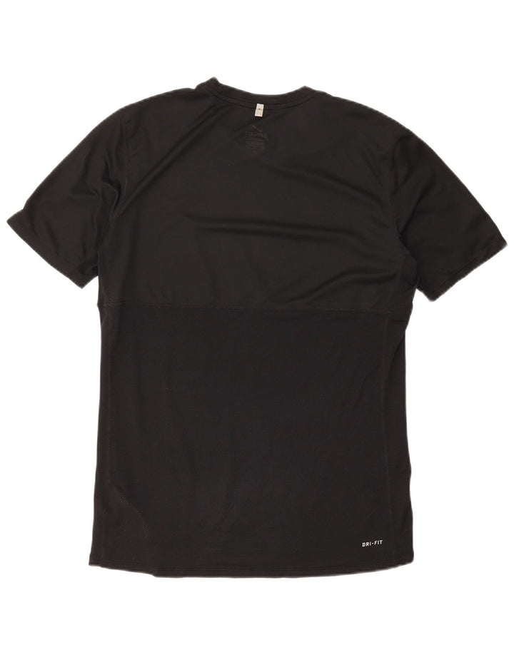 Ανδρικό T-shirt Nike Dri Fit Top Sports από μεσαίο μαύρο πολυεστέρα