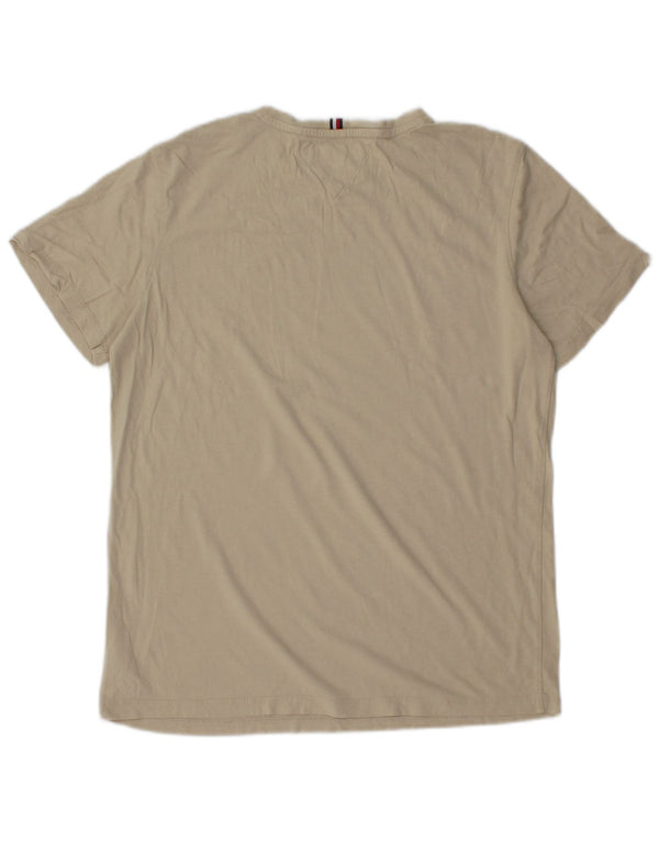 Tommy Hilfiger Boys Graphic T-Shirt Top 15-16 ετών μπεζ βαμβακερό