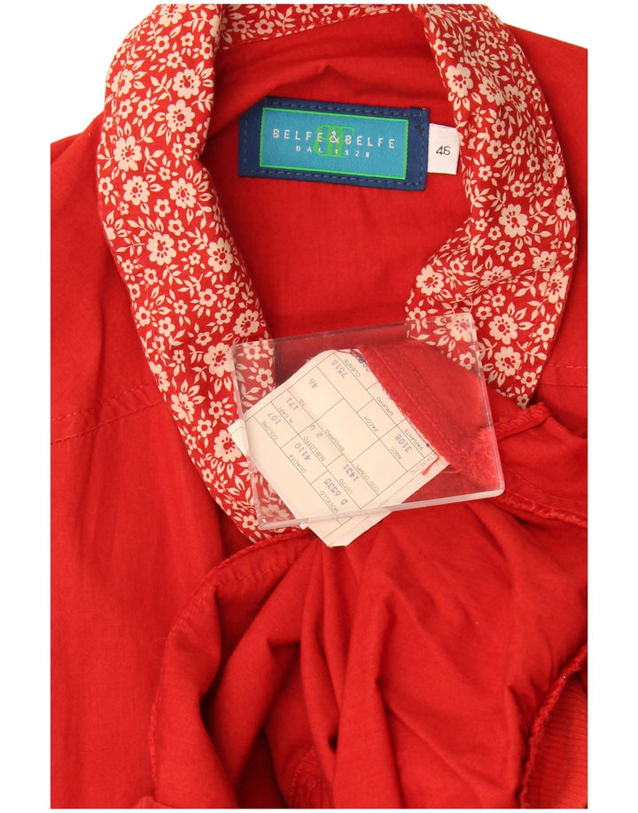 Belfe & Belfe Γυναικείο Oversized Bomber Jacket IT 46 Large Red Floral