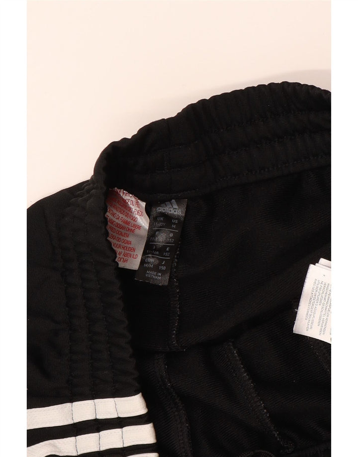 ADIDAS Boys Tracksuit Trousers Joggers 11-12 Years  Black Polyester Vintage Adidas and Second-Hand Adidas from Messina Hembry 