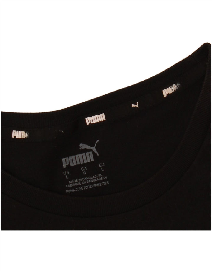 Ανδρικό γραφικό T-Shirt Puma Top Large Μαύρο