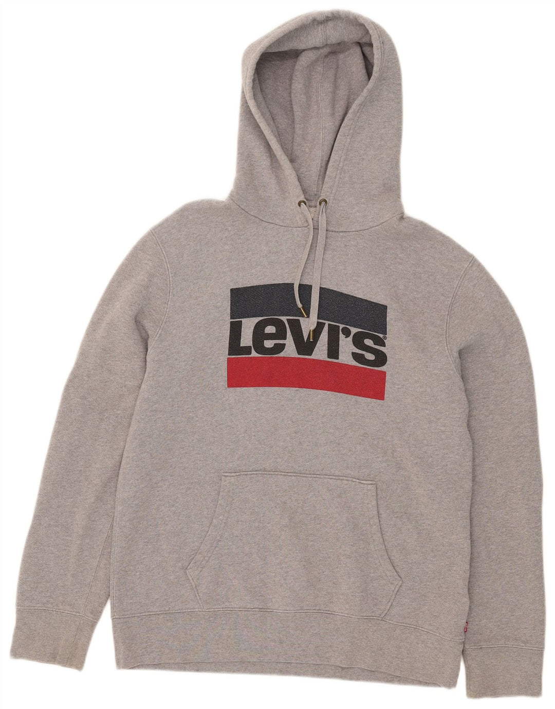 Ανδρικό γραφικό κουκούλα Levi's μεγάλο γκρι βαμβακερό
