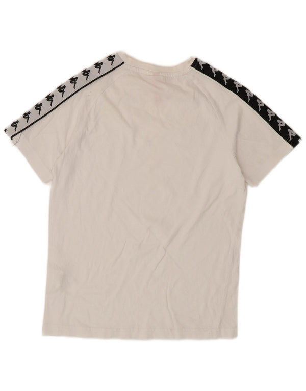 Kappa Γυναικείο T-Shirt Top UK 6 XS White Colourblock Βαμβακερό