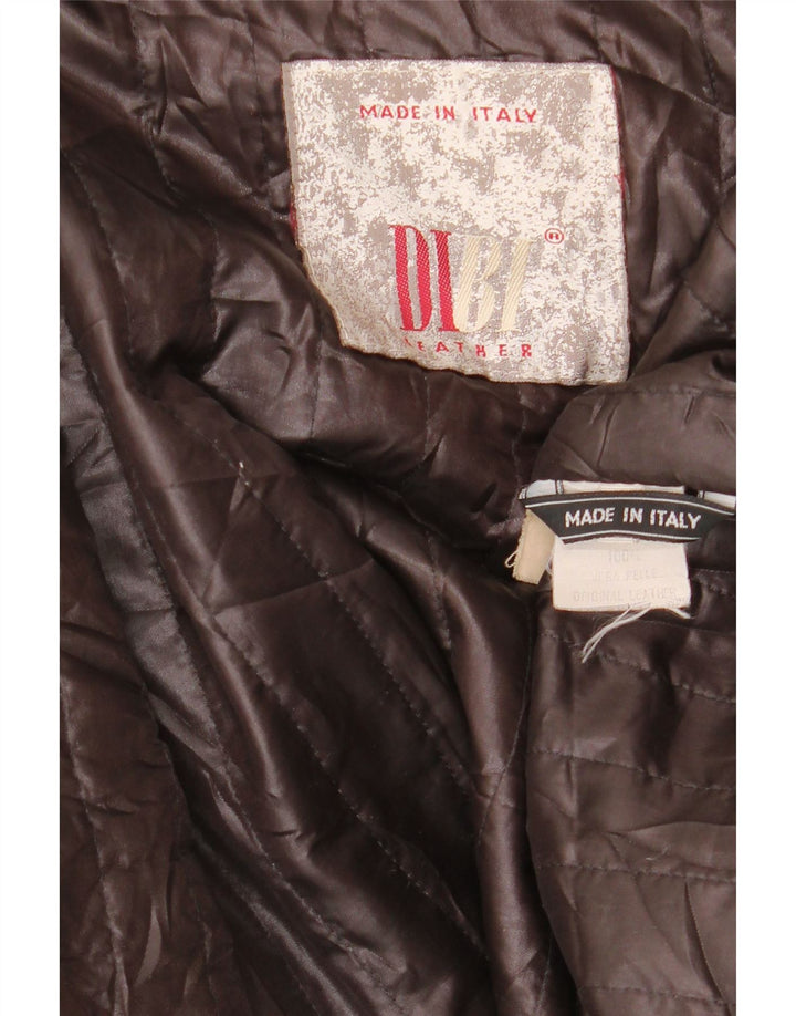 Dibi Ανδρικό Δερμάτινο Μπουφάν UK 42 XL Καφέ Δερμάτινο