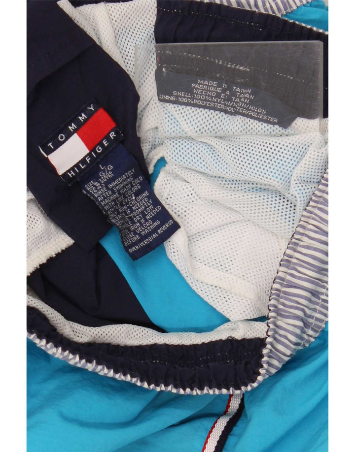 Tommy Hilfiger Ανδρικό κανονικό σορτς κολύμβησης μεγάλο μπλε χρώμα νάιλον