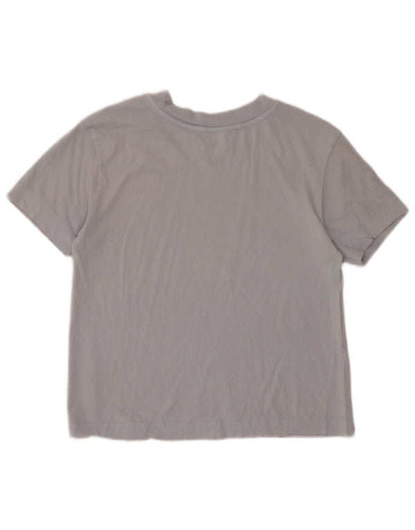 Vans Womens Crop T-Shirt Top UK 6 XS Grey