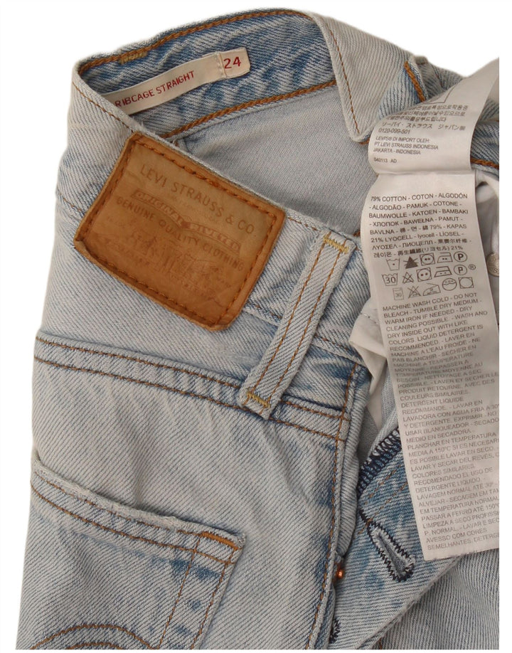 Γυναικείο Levi's Ribcage Straight Jeans W24 L26 Μπλε Βαμβακερό