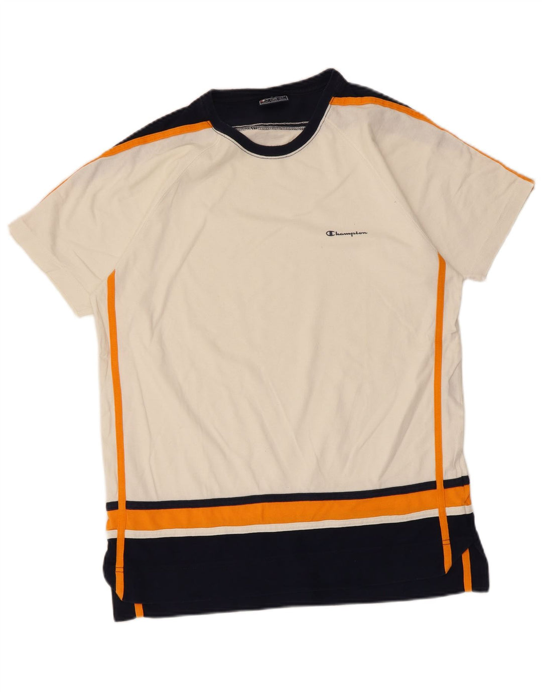 Ανδρικό T-Shirt Champion Top Βαμβακερό μεσαίο λευκό χρώμα