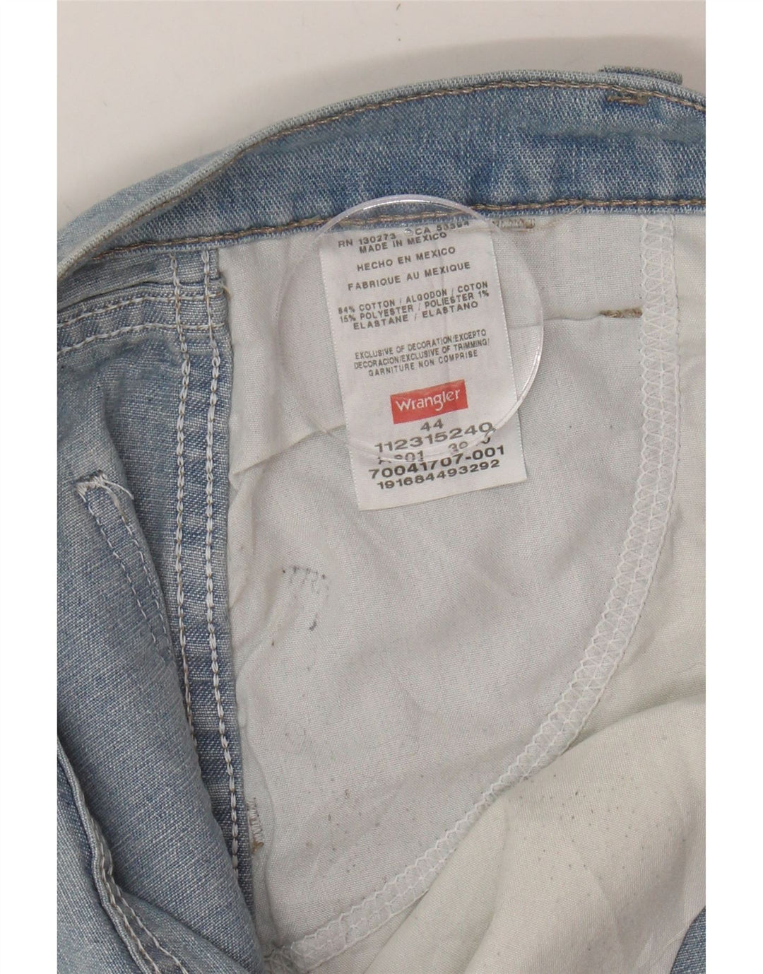 WRANGLER Mens Denim Shorts W44 2XL Blue Cotton Vintage Wrangler and Second-Hand Wrangler from Messina Hembry 