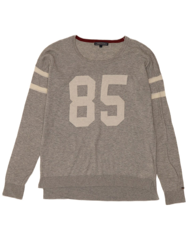 Ανδρικό πουλόβερ Tommy Hilfiger Graphic Boat Neck Jumper Medium Grey Wool