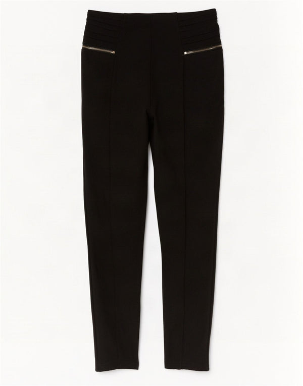 Zara Γυναικείο Cropped Παντελόνι Medium W28 L25 Μαύρο