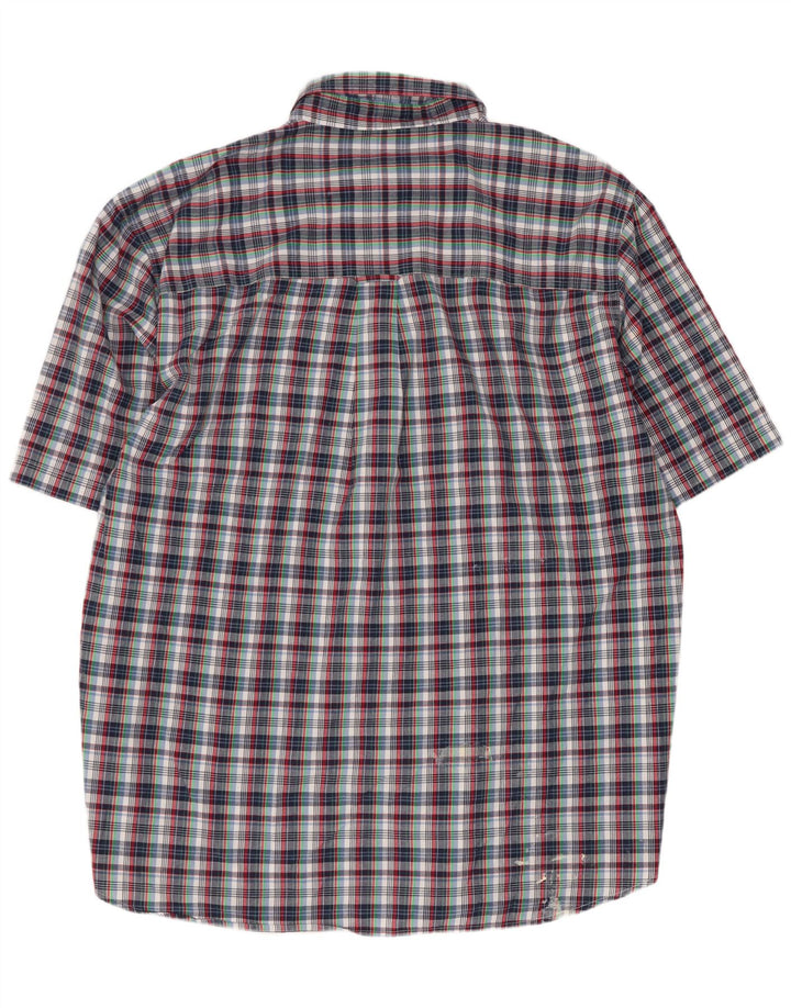 Chaps Mens Easy Care κοντομάνικο πουκάμισο 2XL πολύχρωμο βαμβακερό